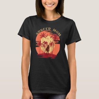 T-shirt Maman Surfeur Vintage Surfeur Pour Hommes Femmes 1