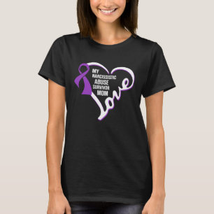T-shirt Maman survivante de la sensibilisation à l'abus na