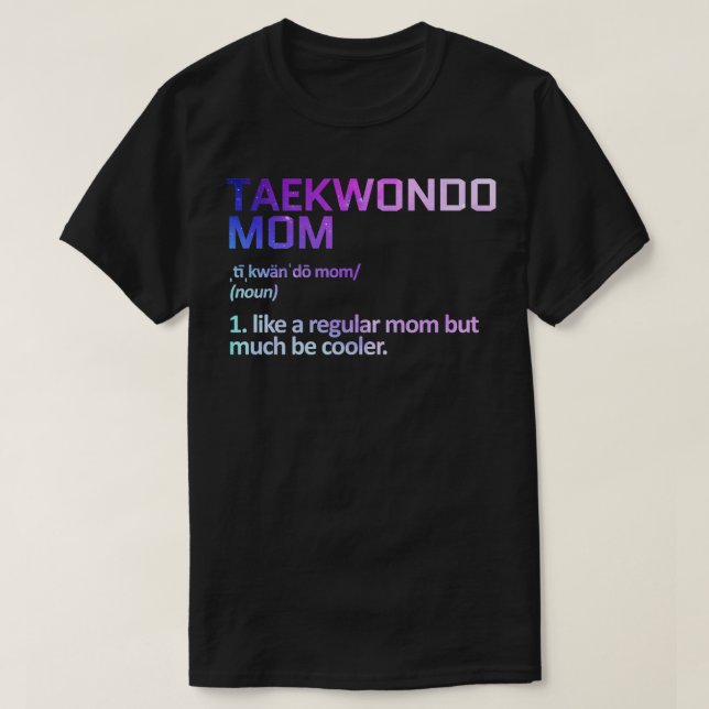 T-shirt maman taekwondo (Design devant)