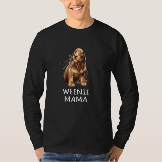 T-shirt Maman Teckel Maman Dachshund Chien Weiner Animal
