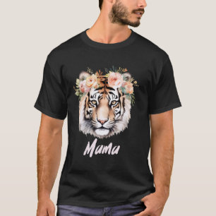 T-shirt Maman Tigre Gros Chats Fête d'anniversaire Animaux