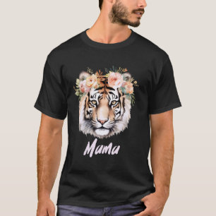 T-shirt Maman Tigre Gros Chats Fête d'anniversaire Animaux