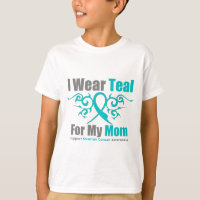 Maman tribale turquoise de ruban de Cancer ovarien