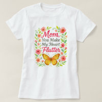 Maman, tu fais mon coeur flotter blanc
