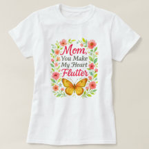 Maman, tu fais mon coeur flotter blanc
