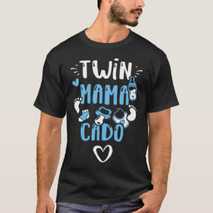 T-shirt Maman Twin Mama Cado Baby Boy Sayings