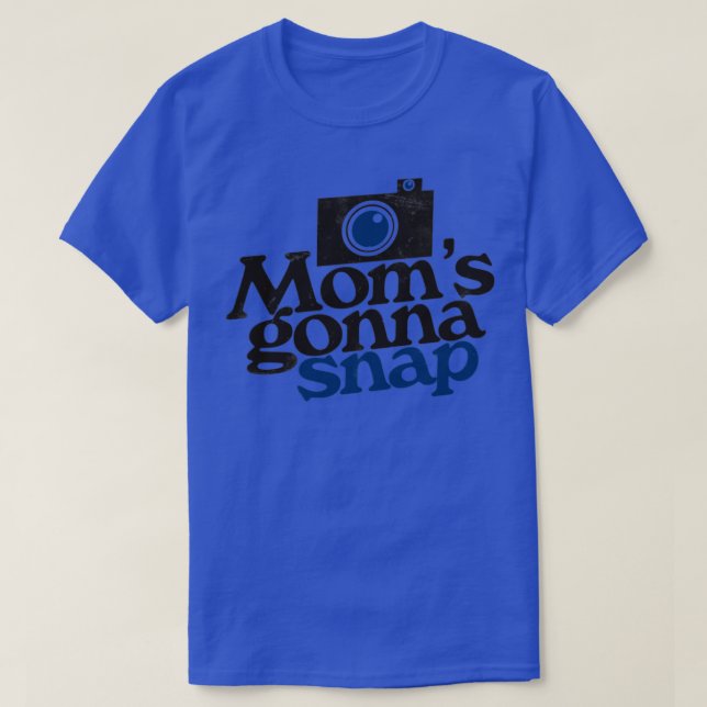 T-shirt Maman va prendre le photographe maman (Design devant)