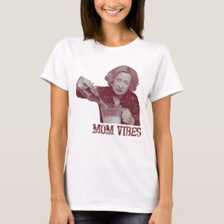 T-shirt Maman Vibes Kitty Écran imprimé Chemise