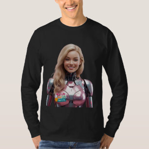 T-shirt Maman Vie, Best Life - Futuriste Femme Robot Maman