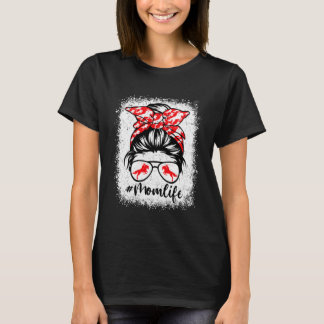T-shirt Maman Vie Equestre Fête des Mères Messy Bun Sport