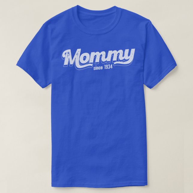 T-shirt Maman vintage depuis 1934 (Design devant)