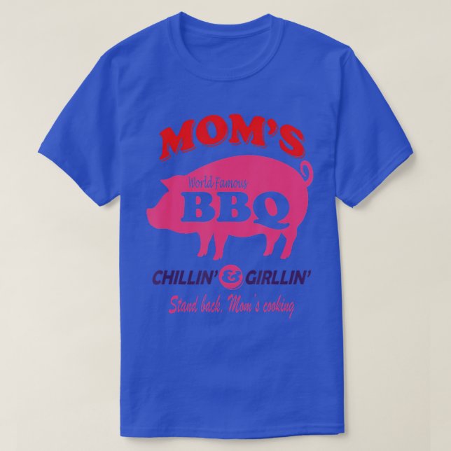 T-shirt Maman's BBQ Chillin' & Grillin' Funny Mother's Day (Design devant)