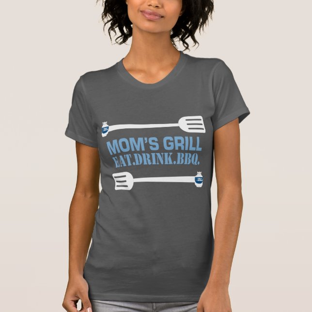 T-shirt "Mama's Grill" Rhino Bleu (Devant)
