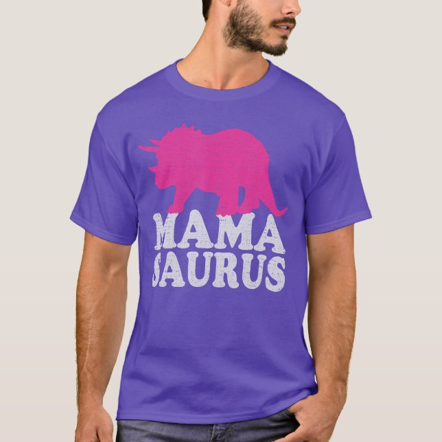 T-shirt MAMASAURUS Cutericeratops Dinosaur Mom friends (Devant)