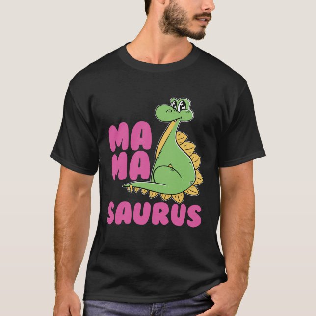 T-shirt Mamasaurus Dinosaur Dino (Devant)