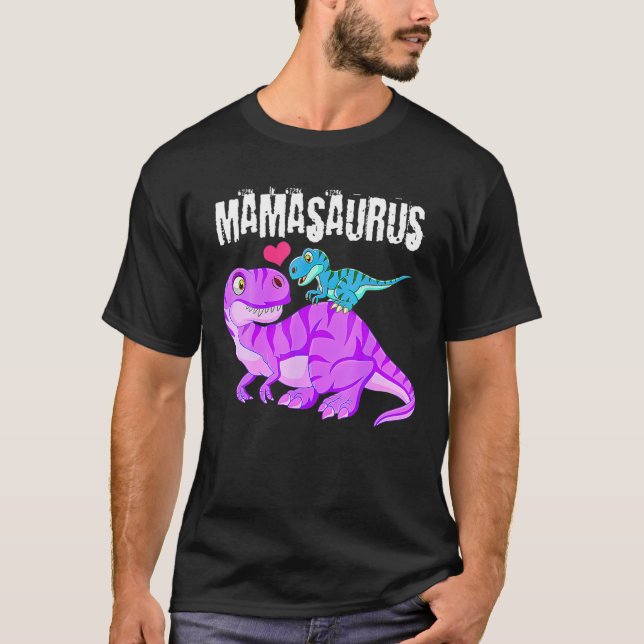 T-shirt Mamasaurus Dinosaur Rex Fête des mères pour Maman  (Devant)
