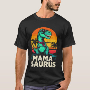 T-shirt Mamasaurus Maman Dinosaure Cool Rétro Coucher de S