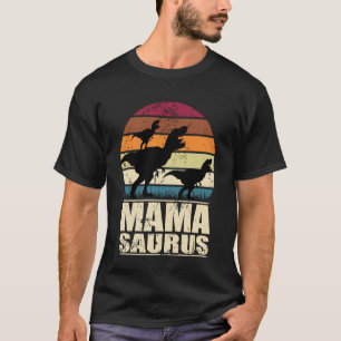 T-shirt Mamasaurus Rex Dinosaure Bébé Dino Dino Jumeau Mam