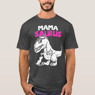 T-shirt Mamasaurus T Rex Dinosaur Mama Saurus Famille Moth