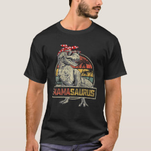 T-shirt Mamasaurus T Rex Dinosaur Mama Saurus Family Match