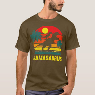 T-shirt Mamasaurus Vintage Retro Papa Dinosaur