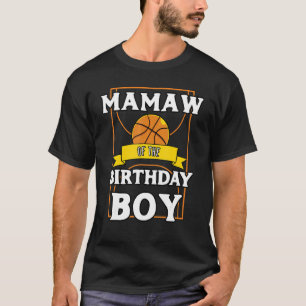T-shirt Mamaw De L'Anniversaire Baller Basketball Annivers