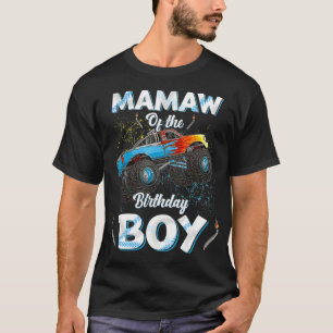 T-shirt Mamaw De L'Anniversaire Garçon Monster Camion Anni