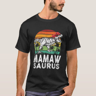 T-shirt Mamawsaurus Funny T Rex Dinosaur Mamaw Saurus Fami