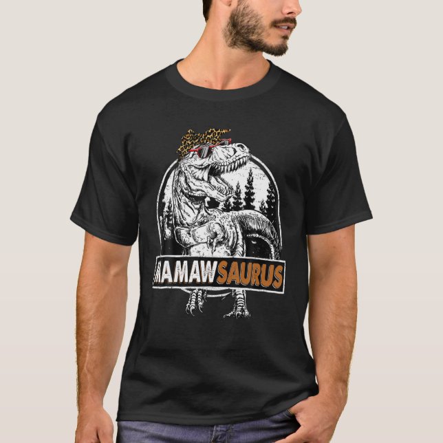 T-shirt Mamawsaurus T Rex Dinosaur Mamaw Saurus D (Devant)