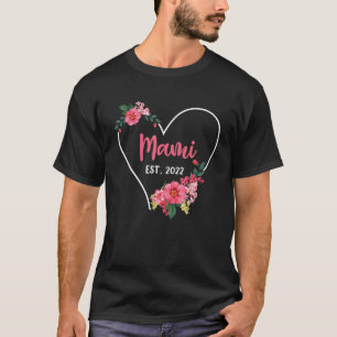 T-shirt Mami Est 2022 Grandma To Be, Annonce de grossesse