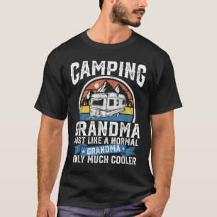 T-shirt Mamie campeuse drôle campeur Rv rétro extérieur fe