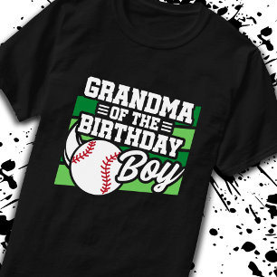 T-shirt Mamie d'anniversaire Garçons de baseball Grandmère