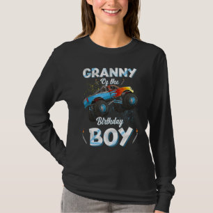 T-shirt Mamie De L'Anniversaire Garçon Monster Camion Anni