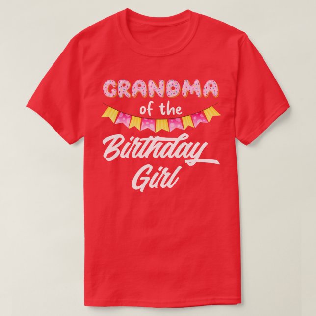T-shirt Mamie Donut De La Fille Anniversaire (Design devant)