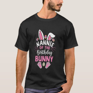 T-shirt Mamie du lapin d'anniversaire de Pâques Famille Ma