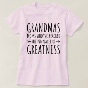 T-shirt Mamies Mères Qui Ont Atteint Le Sommet