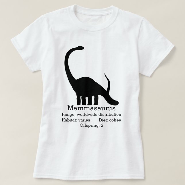 T-shirt Mammasaurus Maman (Design devant)