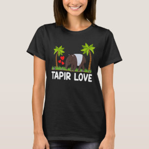 T-shirt Mammifère D'Amour Du Tapir De La Faune D'Amérique