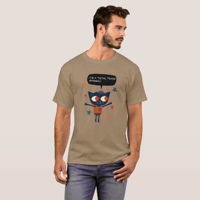 T-shirt Mammifère de déchets - nuit dans les bois (Devant entier)