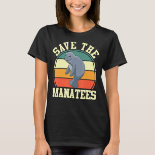 T-shirt Mammifères marins Rétro Sauvez Les Manatées