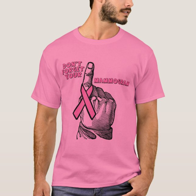T-shirt - mammographie de cancer du sein (Devant)