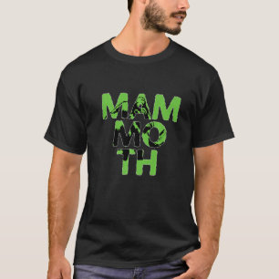 T-shirt Mammoth Coloré Animal Shadow Silhouette