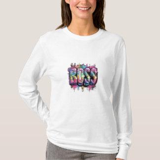 T-shirt MaMuse Rainbow Boss Long Sleeve Tee