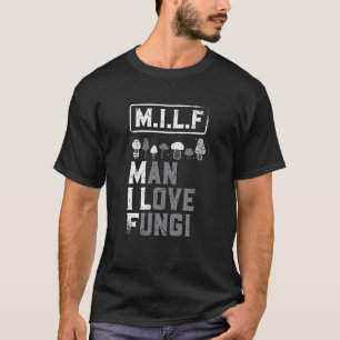 T-shirt Man I Logi Champignons Collector Shroom Hunter