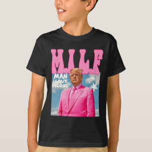T-shirt Man I Love Felons Funny Trump Pink 2024 Pour Prési