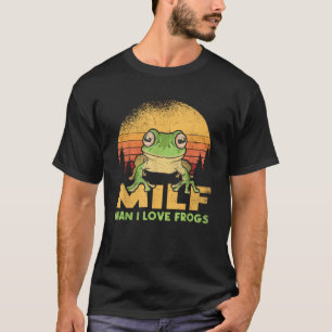 T-shirt Man I Love Frogs Funny Frog Citation Amphibian Lot