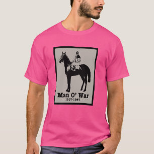 T-shirt MAN O'WAR Cheval de course Vintage