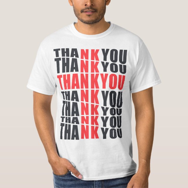 T-Shirt Man Thank you (Vorderseite)