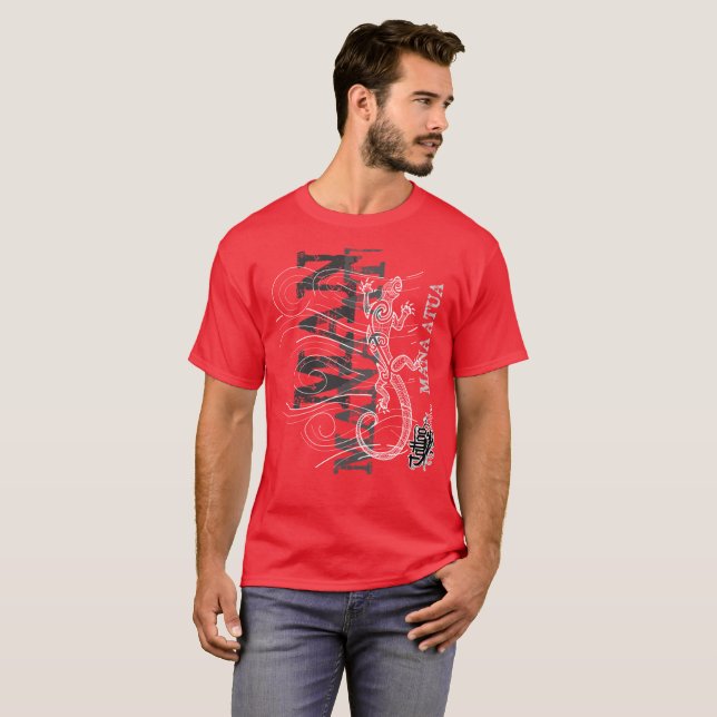 T-shirt Mana Atua - puissance des dieux (écriture (Devant entier)