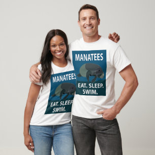 T-shirt Manate Animal aquatique